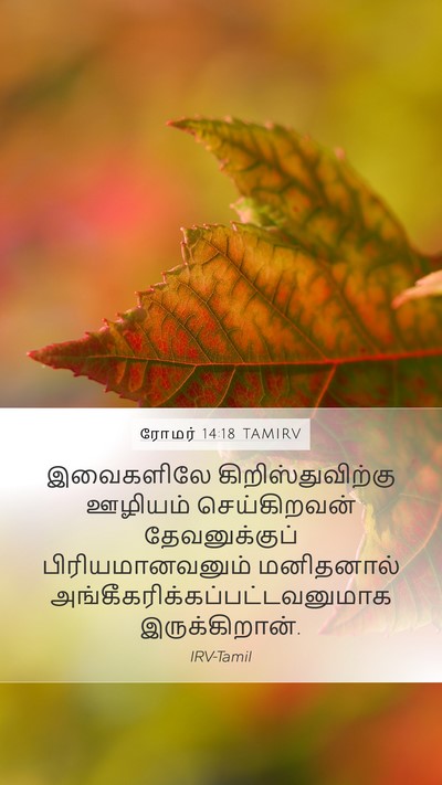 ரோமர் 14:18 TAMIRV Bible Verse Image