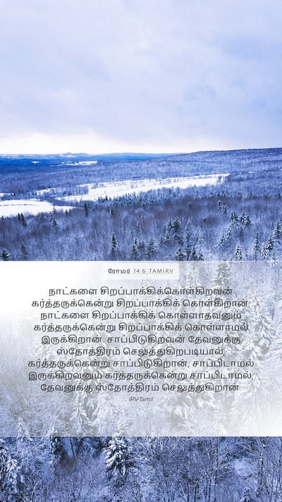 ரோமர் 14:6 TAMIRV Bible Verse Image