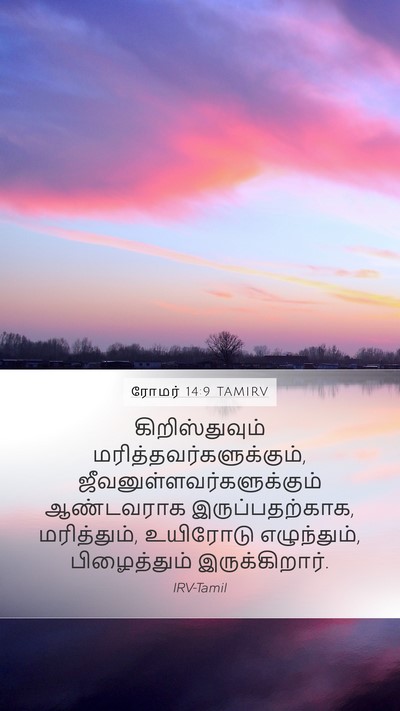 ரோமர் 14:9 TAMIRV Bible Verse Image
