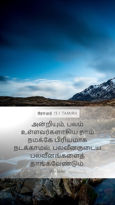 ரோமர் 15:1 TAMIRV Bible Verse Image