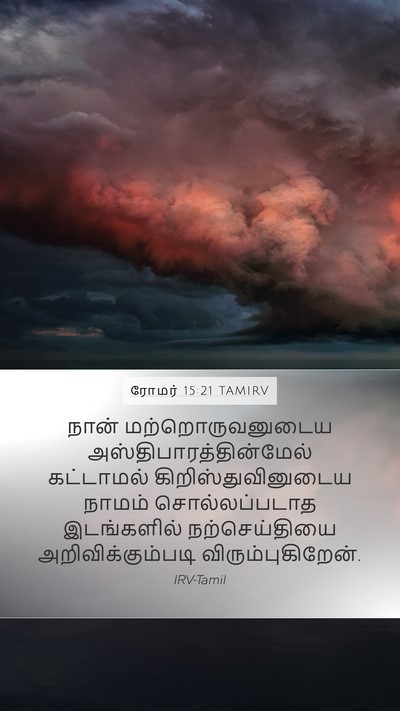 ரோமர் 15:21 TAMIRV Bible Verse Image