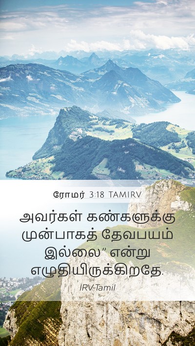 ரோமர் 3:18 TAMIRV Bible Verse Image