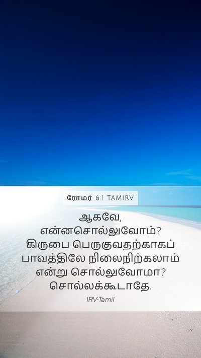 ரோமர் 6:1 TAMIRV Bible Verse Image