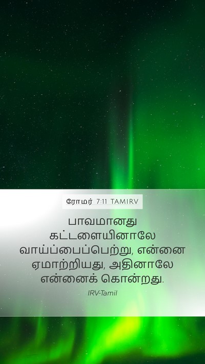 ரோமர் 7:11 TAMIRV Bible Verse Image