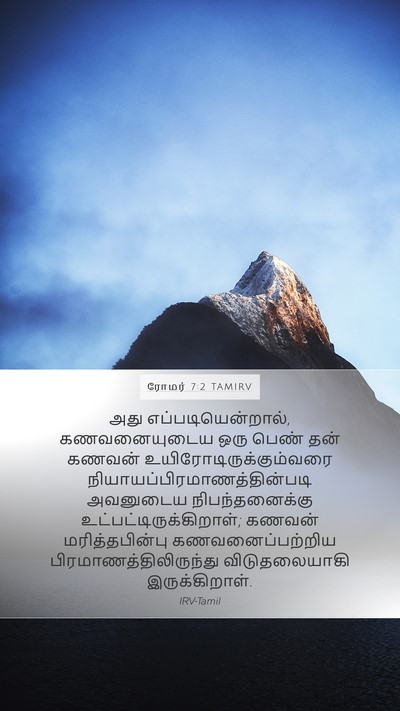 ரோமர் 7:2 TAMIRV Bible Verse Image