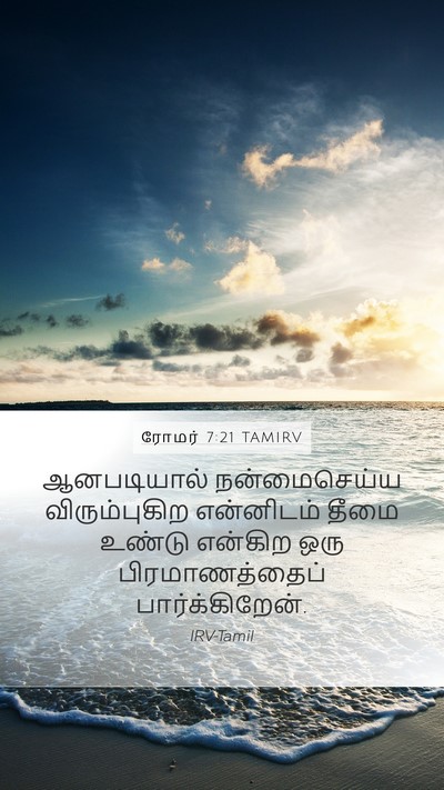 ரோமர் 7:21 TAMIRV Bible Verse Image
