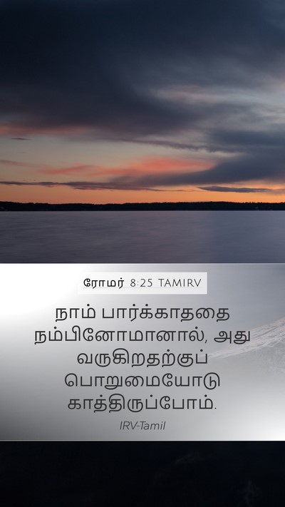ரோமர் 8:25 TAMIRV Bible Verse Image