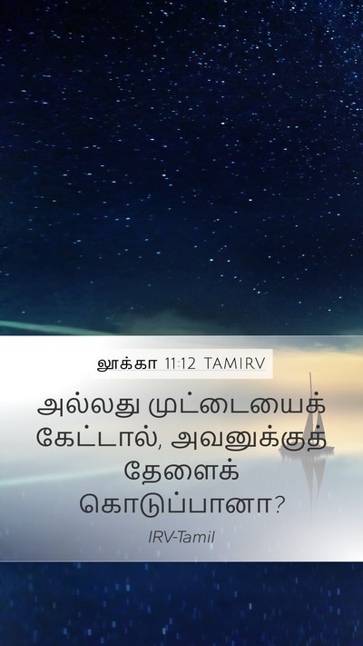 லூக்கா 11:12 TAMIRV Mobile Phone Wallpaper - அல்லது முட்டையைக் - Mobile Bible Verse Wallpaper