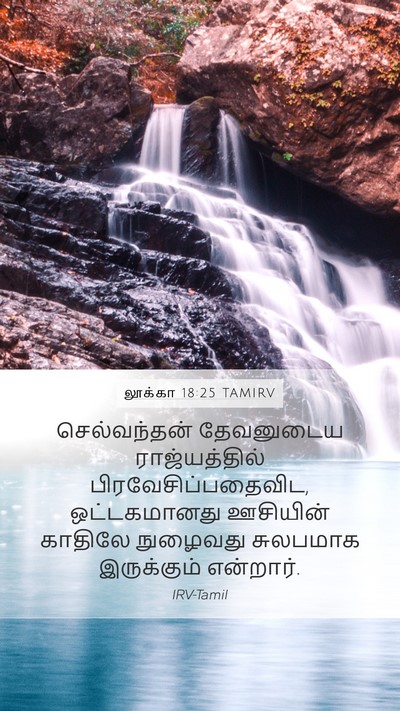 லூக்கா 18:25 TAMIRV Bible Verse Image