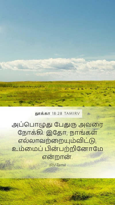 லூக்கா 18:28 TAMIRV Bible Verse Image
