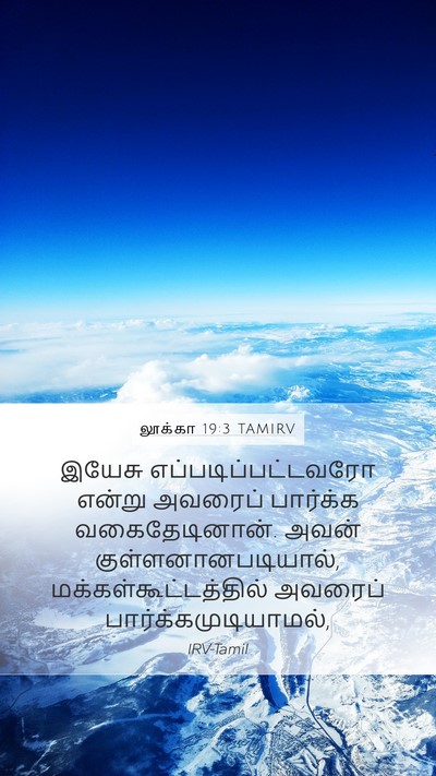 லூக்கா 19:3 TAMIRV Bible Verse Image