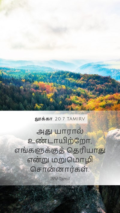லூக்கா 20:7 TAMIRV Mobile Phone Wallpaper - அது யாரால் - Mobile Bible Verse Wallpaper