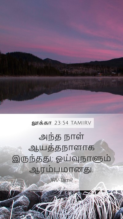 லூக்கா 23:54 TAMIRV Mobile Phone Wallpaper - அந்த நாள் - Mobile Bible Verse Wallpaper