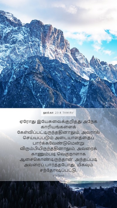 லூக்கா 23:8 TAMIRV Bible Verse Image