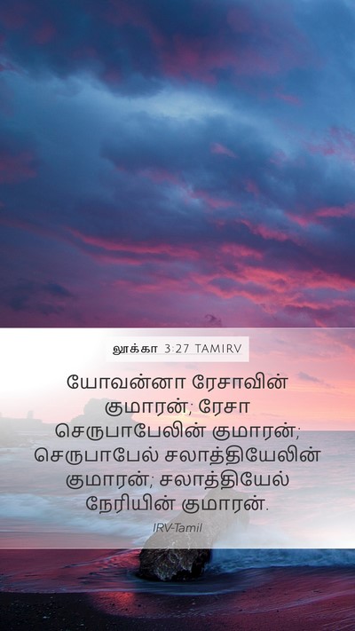 லூக்கா 3:27 TAMIRV Mobile Phone Wallpaper - யோவன்னா ரேசாவின் - Mobile Bible Verse Wallpaper