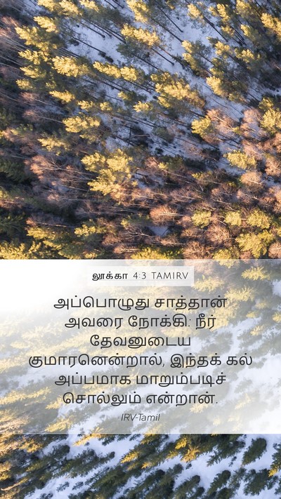 லூக்கா 4:3 TAMIRV Mobile Phone Wallpaper - அப்பொழுது - Mobile Bible Verse Wallpaper