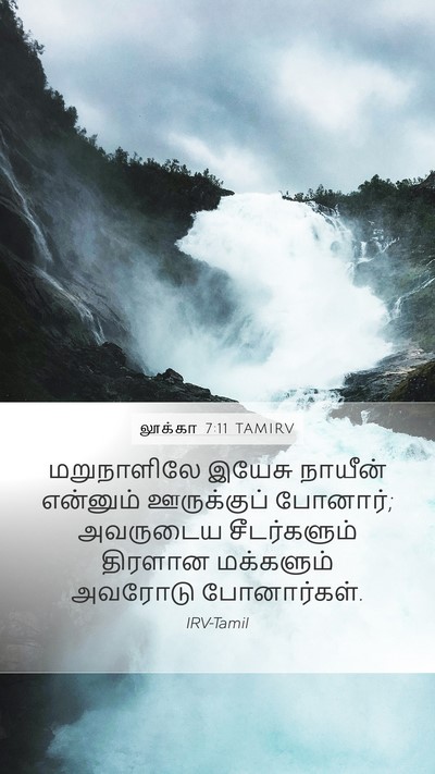 லூக்கா 7:11 TAMIRV Mobile Phone Wallpaper - மறுநாளிலே இயேசு - Mobile Bible Verse Wallpaper