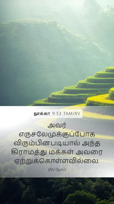 லூக்கா 9:53 TAMIRV Bible Verse Image