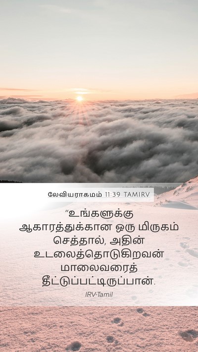 லேவியராகமம் 11:39 TAMIRV Bible Verse Image