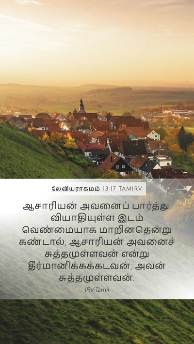 லேவியராகமம் 13:17 TAMIRV Mobile Phone Wallpaper - ஆசாரியன் அவனைப் - Mobile Bible Verse Wallpaper