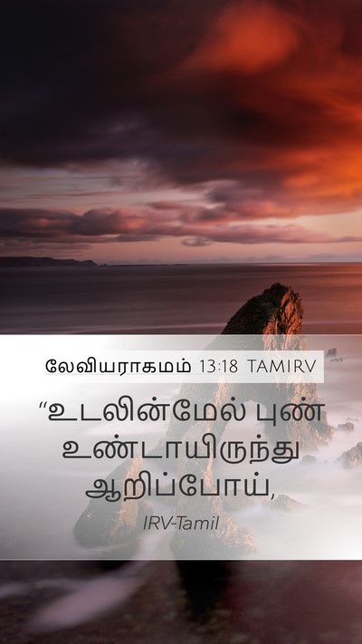 லேவியராகமம் 13:18 TAMIRV Mobile Phone Wallpaper - “உடலின்மேல் புண் - Mobile Bible Verse Wallpaper
