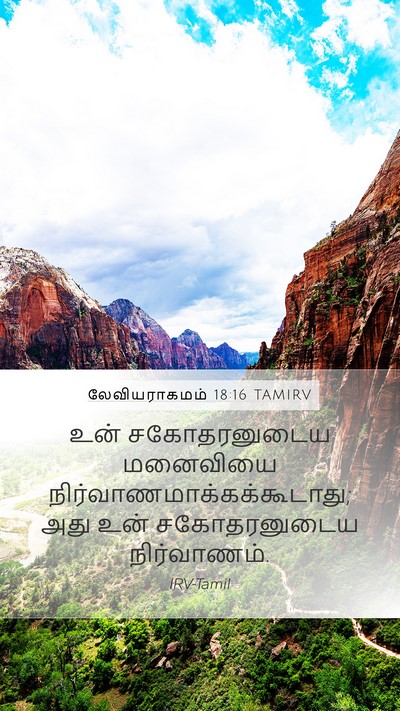 லேவியராகமம் 18:16 TAMIRV Bible Verse Image