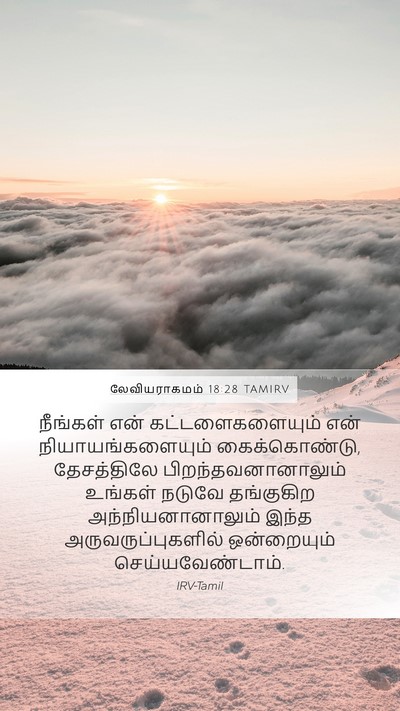 லேவியராகமம் 18:28 TAMIRV Bible Verse Image