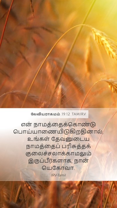 லேவியராகமம் 19:12 TAMIRV Bible Verse Image