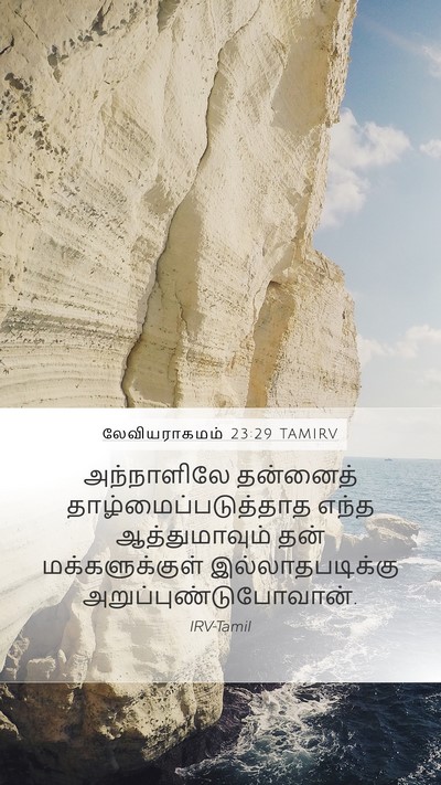 லேவியராகமம் 23:29 TAMIRV Bible Verse Image