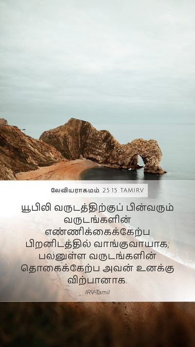 லேவியராகமம் 25:15 TAMIRV Bible Verse Image