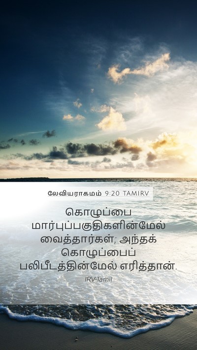 லேவியராகமம் 9:20 TAMIRV Mobile Phone Wallpaper - கொழுப்பை - Mobile Bible Verse Wallpaper