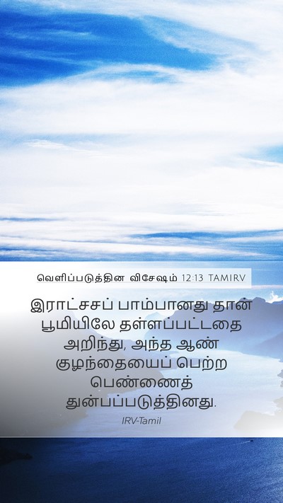 வெளிப்படுத்தின விசேஷம் 12:13 TAMIRV Bible Verse Image