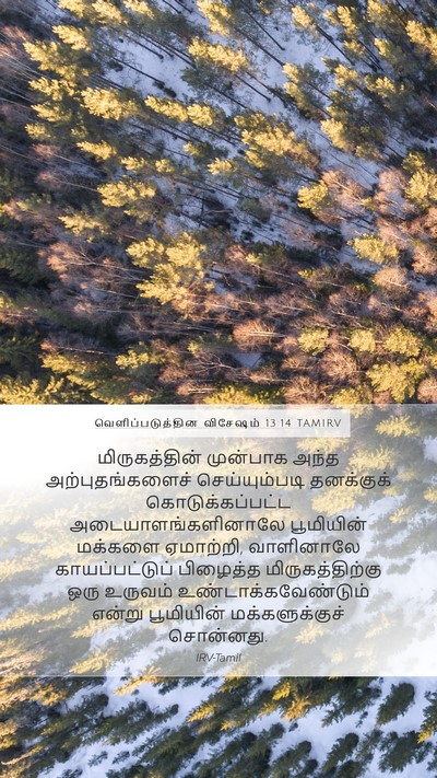 வெளிப்படுத்தின விசேஷம் 13:14 TAMIRV Bible Verse Image