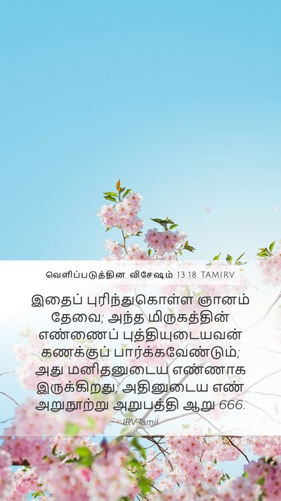 வெளிப்படுத்தின விசேஷம் 13:18 TAMIRV Bible Verse Image