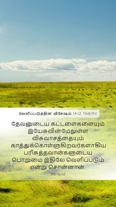 வெளிப்படுத்தின விசேஷம் 14:12 TAMIRV Bible Verse Image
