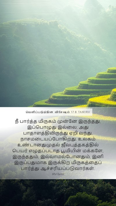 வெளிப்படுத்தின விசேஷம் 17:8 TAMIRV Bible Verse Image