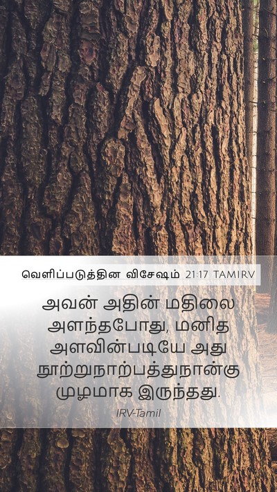 வெளிப்படுத்தின விசேஷம் 21:17 TAMIRV Bible Verse Image